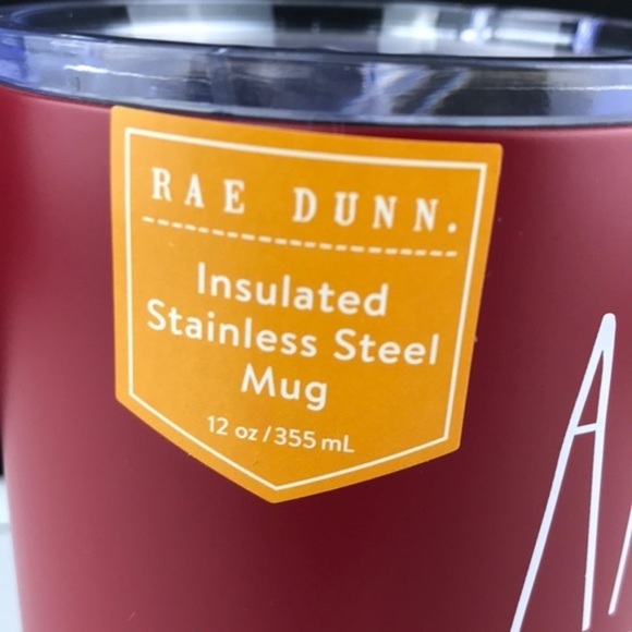 Rae Dunn, ‘Apple Cider’ Insulated mug. Rust. NWT - Picture 2 of 3